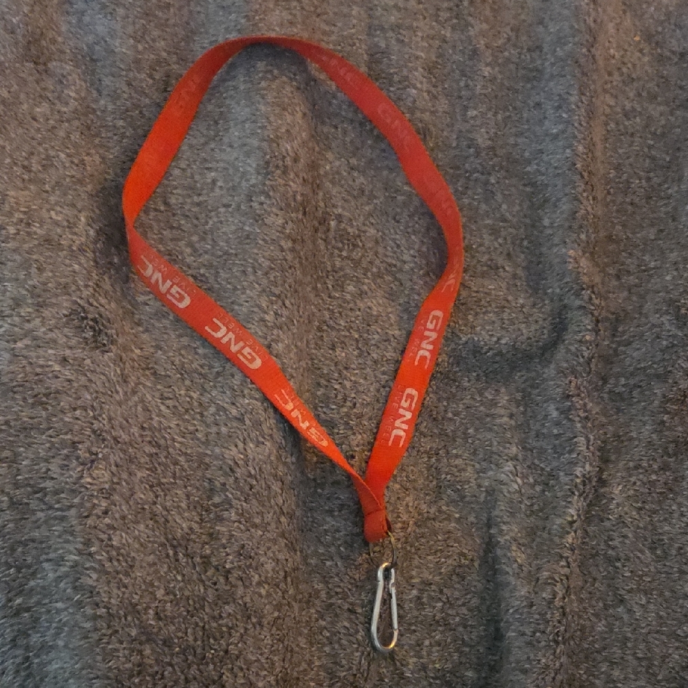 Vibrant Red Lanyard with Clip